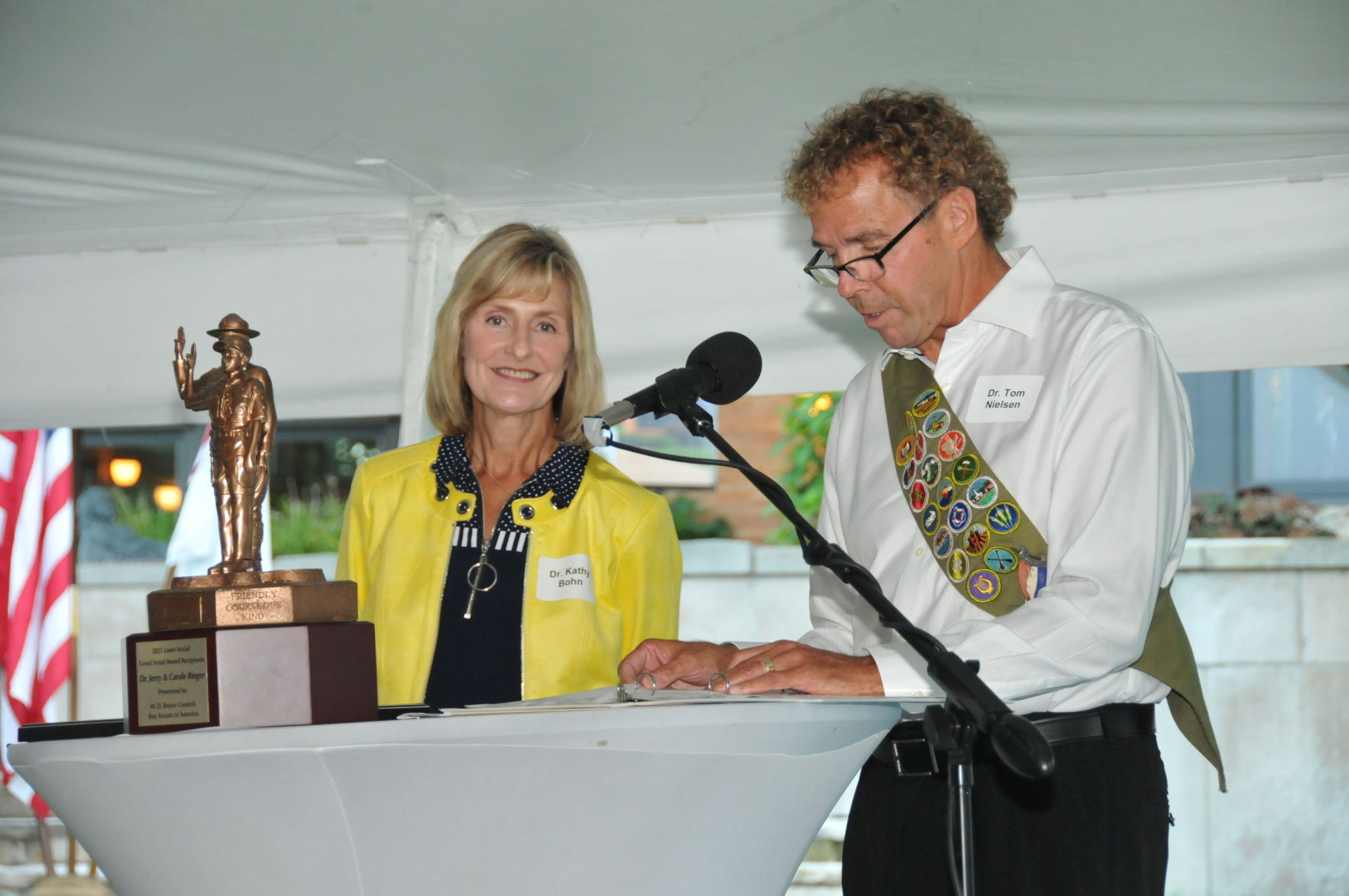 Event chairs Dr. Kathy Bohn and Dr. Tom Nielsen